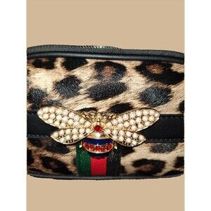 Women's Hand Bag with Jeweled Bee